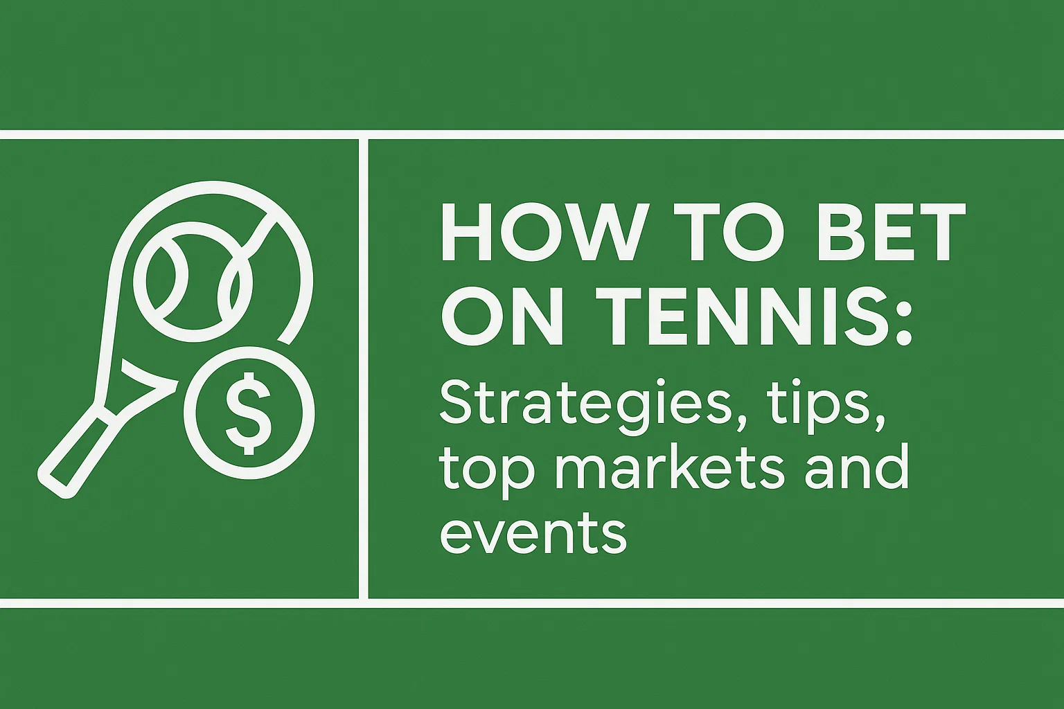 How to bet on tennis: Strategies, tips, top markets and events